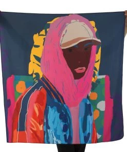 Silk Robes & Scarves Santiago Paredes: Dangelo Portrait Silk Scarf