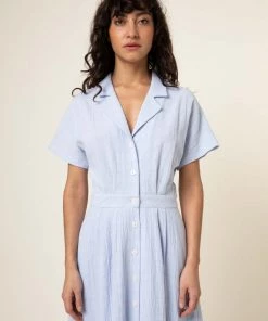 FRNCH Alexis Sky-Blue Day Dress New Arrivals