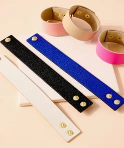 Ms. Meri Mak Electra Leather Cuff Hand-Made Accessories