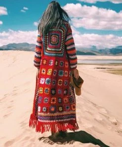 Saachi New Arrivals Lautaro (Granny Square) Cardigan