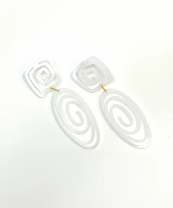 Ms. Meri Mak Eloi Oval Spiral Earrings