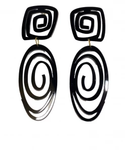Ms. Meri Mak Eloi Oval Spiral Earrings