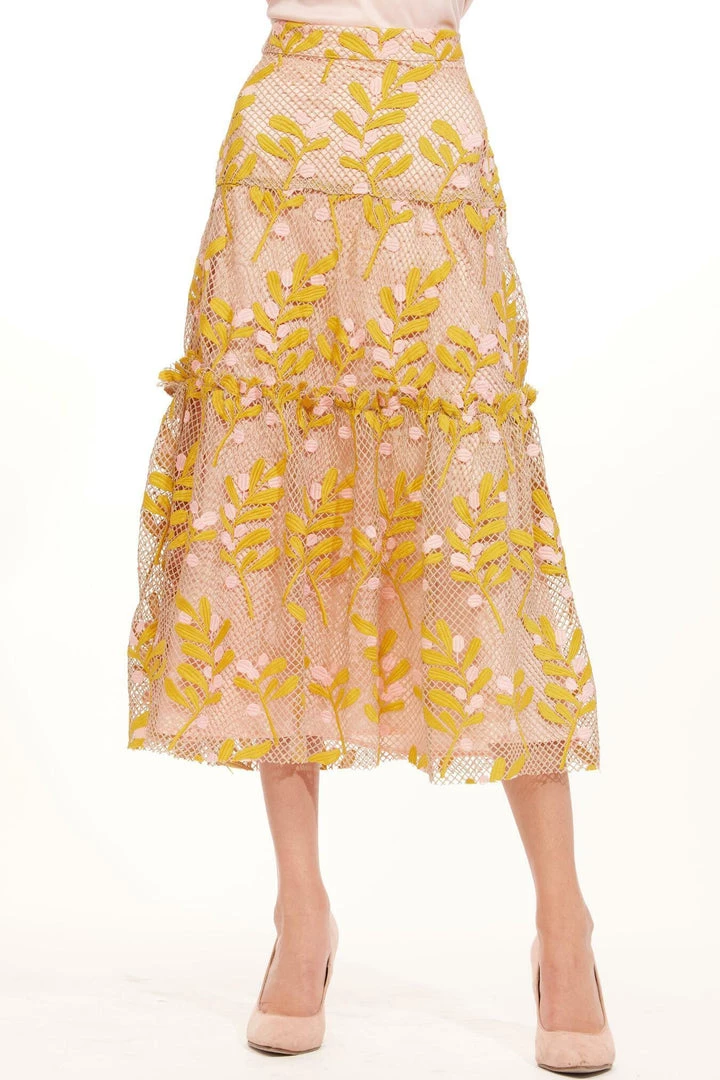 New Arrivals Eva Franco Melville Cottage Lace Tiered Skirt