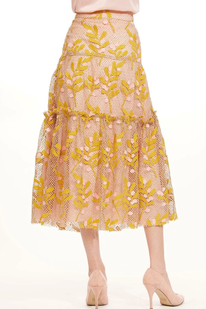 New Arrivals Eva Franco Melville Cottage Lace Tiered Skirt