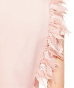 Eva Franco Camillo Pink Feather Top
