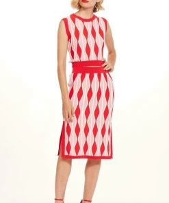 Ms.Meri Mak Eva Franco Mimma Harlequin Pink Top New Arrivals