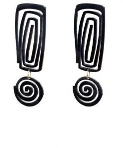 Ms. Meri Mak Hand-Made Accessories Emeraude Exclamation Mark Earrings