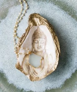 Grit & Grace Studio Serenity Decoupage Oyster Ring Dish