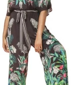 Ms. Meri Mak New Arrivals Mabon Plus Size Floral Jumpsuit