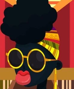 Ms. Meri Mak Silk Robes & Scarves Lord Kpuri Portrait Silk Scarf