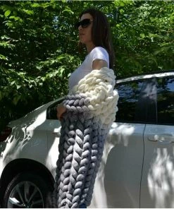 Ms. Meri Mak The Jolie Cardigan Store Jolie Knit Cardigan - White & Gray