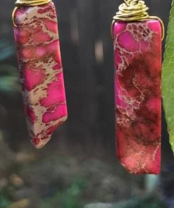 Hand-Made Accessories Jasper Cuff Gem Stone Bracelet By Etymology Jewelry