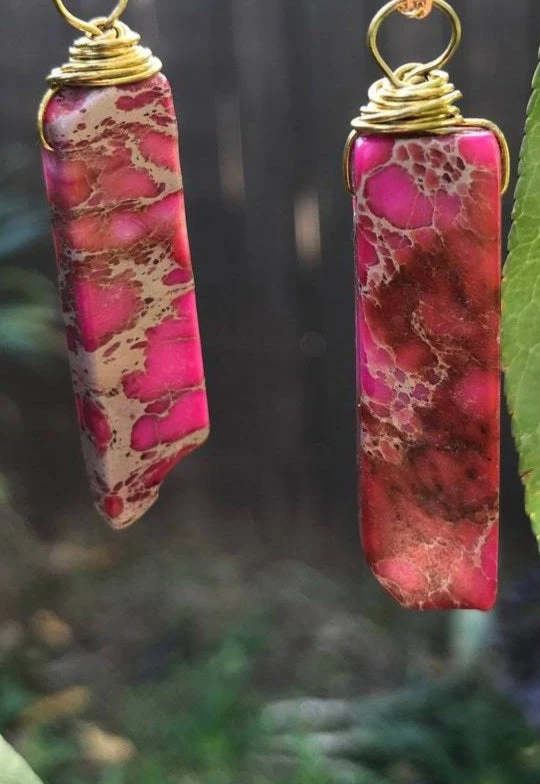 Hand-Made Accessories Jasper Cuff Gem Stone Bracelet By Etymology Jewelry