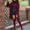 Ms. Meri Mak The Jolie Knit Cardigan - Burgundy The Jolie Cardigan Store