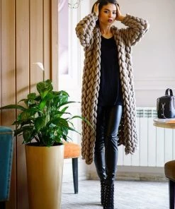 Ms. Meri Mak Jolie Knit Cardigan - Sand The Jolie Cardigan Store