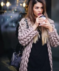 Ms. Meri Mak Jolie Knit Cardigan - Sand The Jolie Cardigan Store