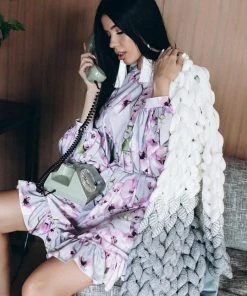 Ms. Meri Mak The Jolie Cardigan Store Jolie Knit Cardigan - White & Gray