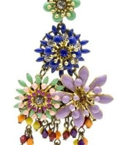 SWEET MATITOS Made-in-Spain Cluster Drop Stone Earrings