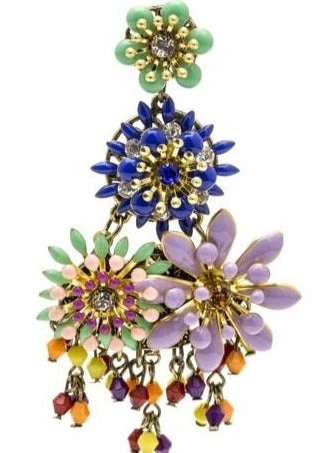 SWEET MATITOS Made-in-Spain Cluster Drop Stone Earrings