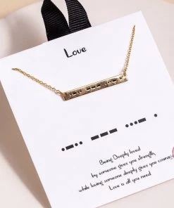 Ms. Meri Mak Enchanted Morse Code Love Necklace