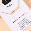 Ms. Meri Mak Hand-Made Accessories Enchanted Morse Code Mother Necklace