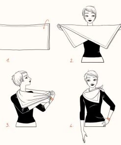 Ms. Meri Mak Maxime Silk Abstract Scarf Silk Robes & Scarves