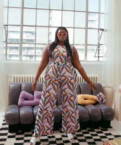 Hilary MacMillan Marchello Palm Jumpsuit