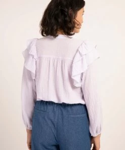 FRNCH Charme Ruffle Blouse New Arrivals