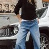 Ms. Meri Mak Pena Super High Rise Classic 90's Wide Leg Jeans Bottoms
