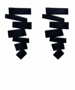 Ms.Meri Mak Emmeline Zig-Zag Statement Earrings